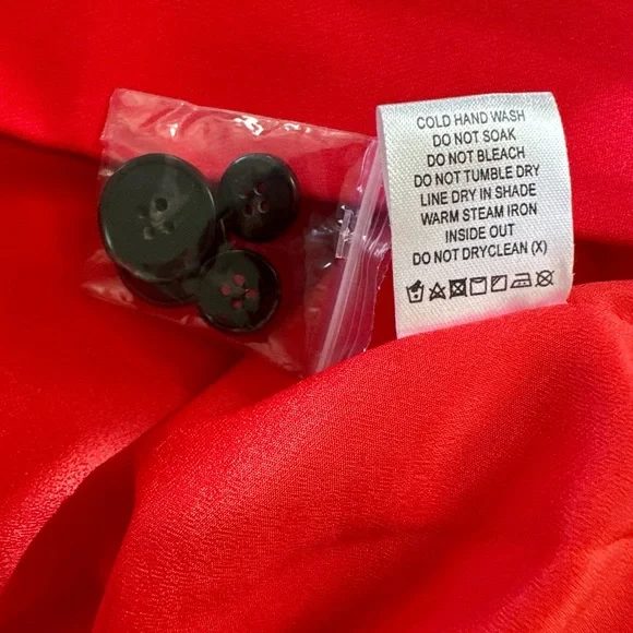 💥Clearance!!💥 NWOT L’Academie The Fleur Blazer from Revolve small Scarlet Red - Picture 10 of 12